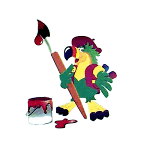 Example badge from the parrots collection