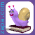 Example badge from the snails collection