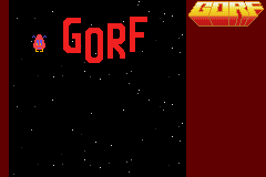 GORF for the GameBoy Advance, Release Candidate 03