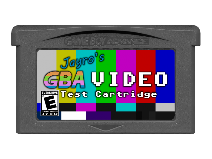 Jayro's GBAâ¢ VIDEO Test Cartridge v1.0