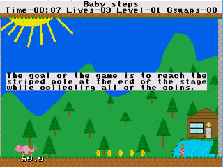 Gravity Pig - A simple platformer for the Genesis.
